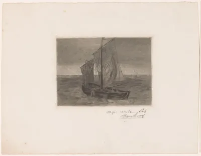 Zeilboot op zee