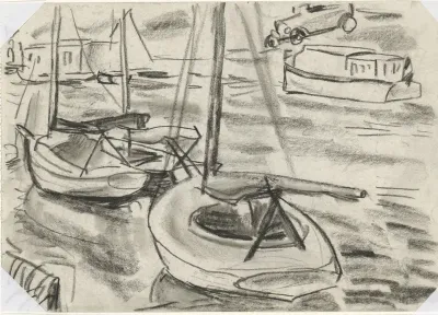 Zeilbootjes aan de kade