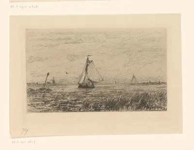 Zeilboten bij Dordrecht