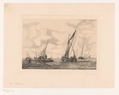 Zeilboten op het IJsselmeer