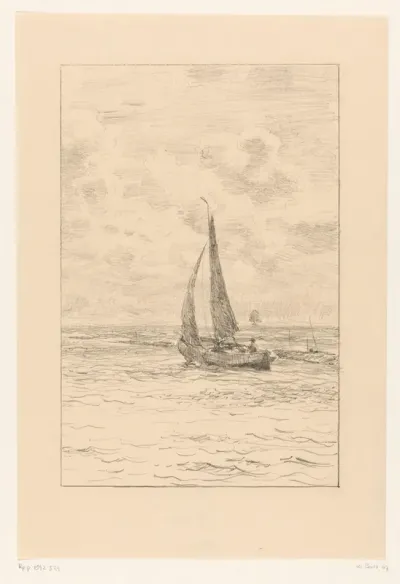 Zeilende boot