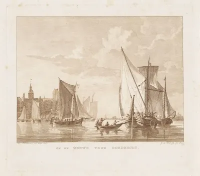 Zeilschepen en een sloep voor Dordrecht