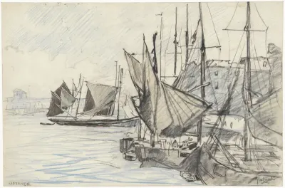 Zeilschepen in de haven van Oostende