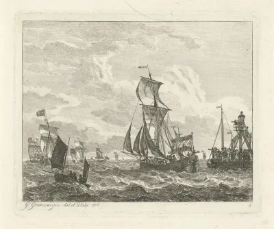 Zeilschepen op zee