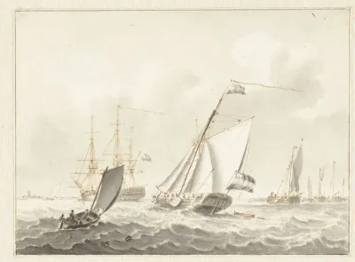 Zeilschepen op zee