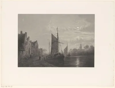 Zeilschip aan de kade