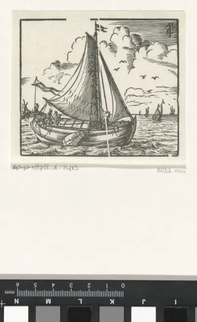 Zeilschip nabij een kust