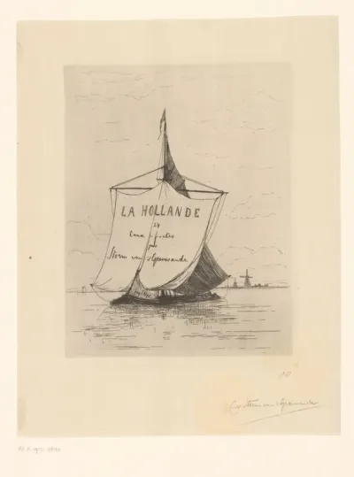 Zeilschip op de Maas