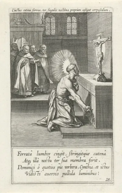 Zelfkastijding van de heilige Dominicus