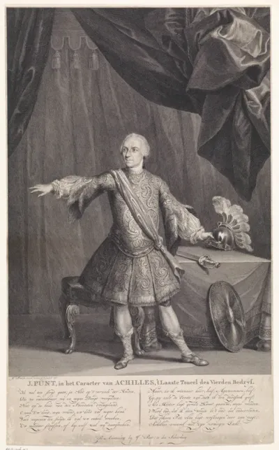 Zelfportret als Achilles in het toneelstuk Achilles