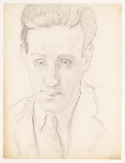 Zelfportret en face, april 1942