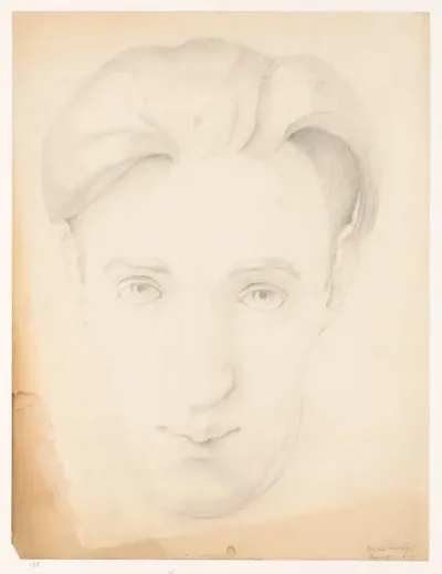 Zelfportret en face: B-1-1, mei 1942