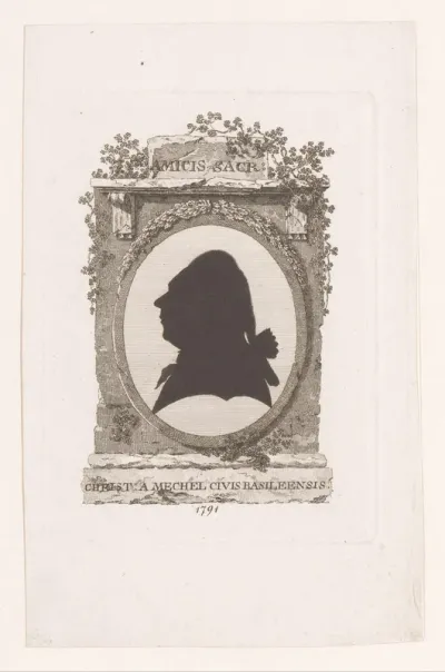Zelfportret in silhouet
