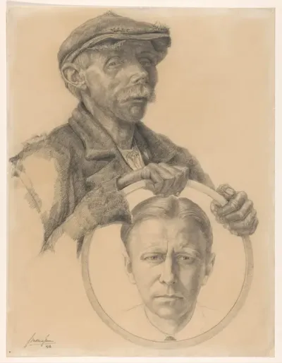Zelfportret met Fik Klep