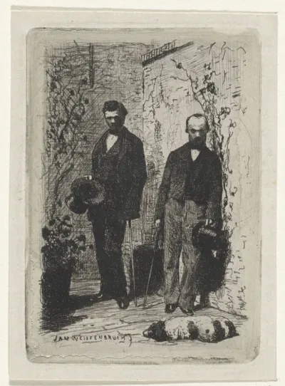 Zelfportret met Frederik Hendrik Weissenbruch