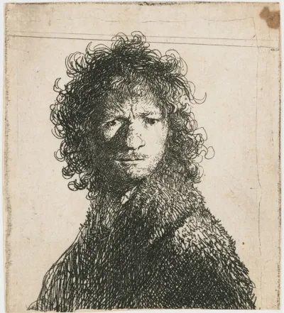 Zelfportret met gefronst voorhoofd: buste