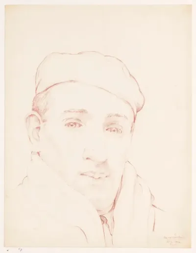 Zelfportret met pet: B-1-1, 14 februari