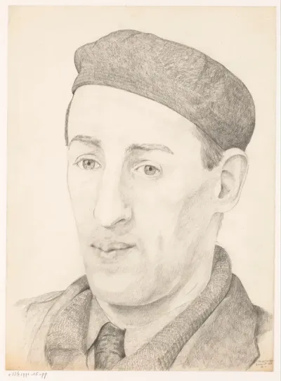 Zelfportret met pet: B-1-1, 2 maart