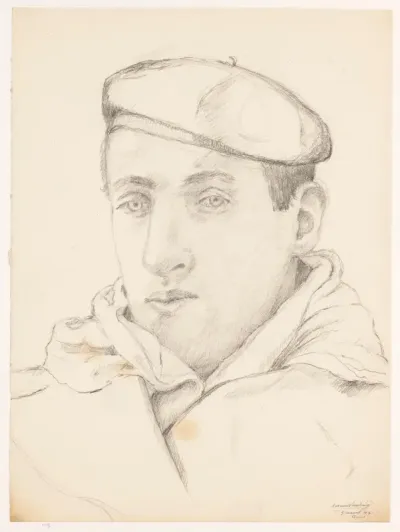 Zelfportret met pet: B-1-1, 5 maart