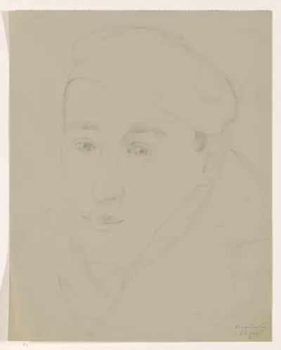 Zelfportret met pet: B-1-1, 6 februari