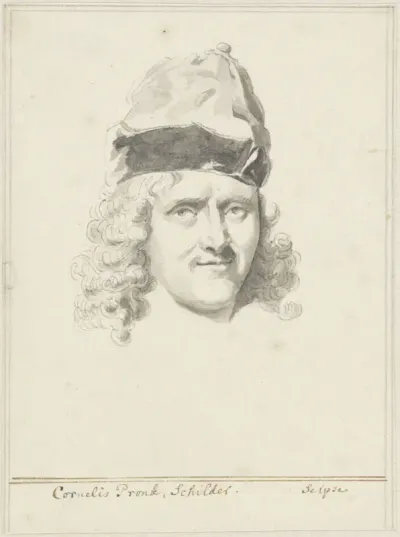 Zelfportret met puntmuts