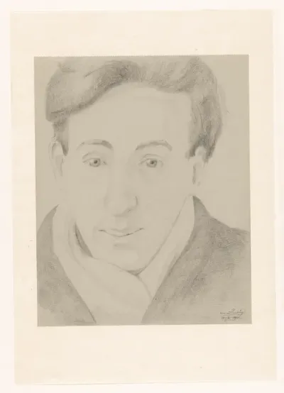 Zelfportret met sjaal: B-1-1, 10 februari