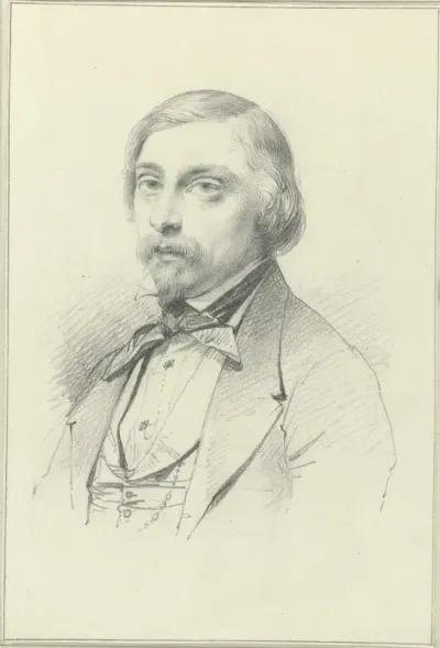Zelfportret van Aloïs Pieter Paul Hunin