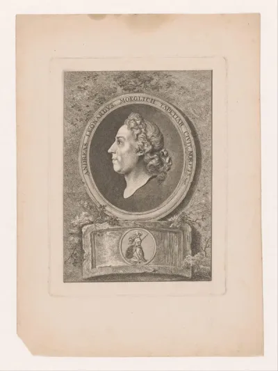 Zelfportret van Andreas Leohard Moeglich