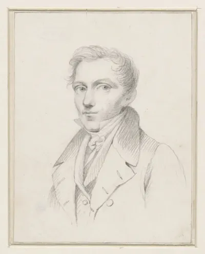 Zelfportret (?) van Bartholomeus Johannes van Hove