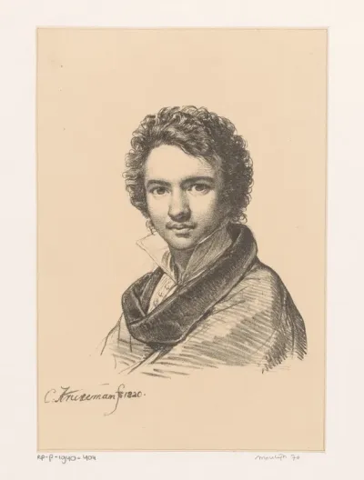 Zelfportret van Cornelis Kruseman
