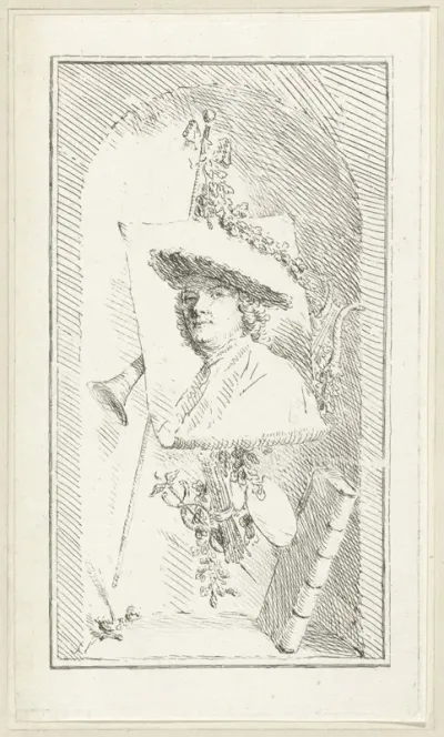 Zelfportret van Cornelis Ploos van Amstel