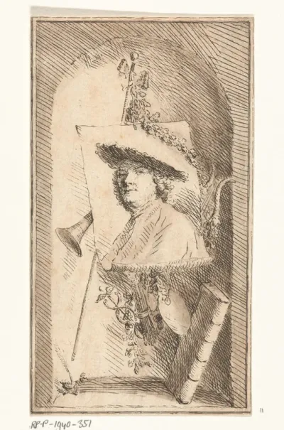 Zelfportret van Cornelis Ploos van Amstel