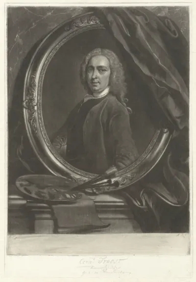 Zelfportret van Cornelis Troost