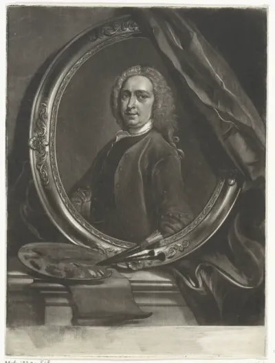 Zelfportret van Cornelis Troost