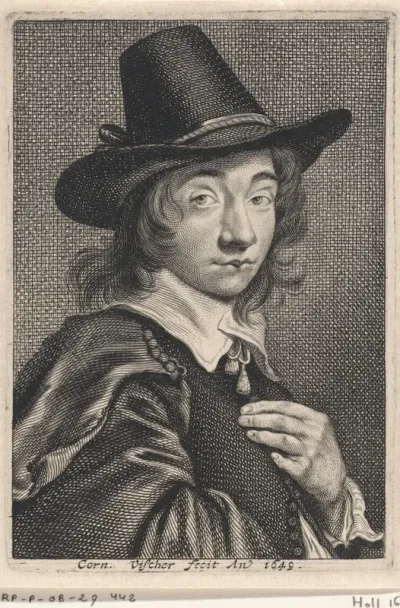 Zelfportret van Cornelis Visscher