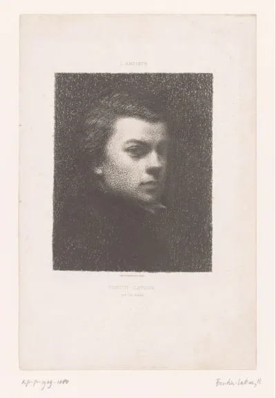 Zelfportret van de kunstenaar op 17-jarige leeftijd