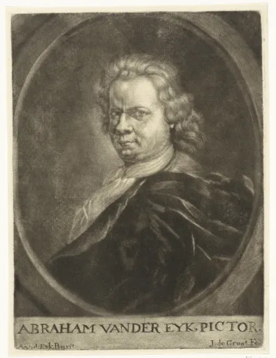 Zelfportret van de schilder Abraham van der Eyk
