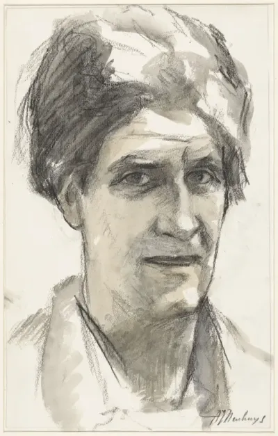 Zelfportret van de schilder Albert Neuhuys