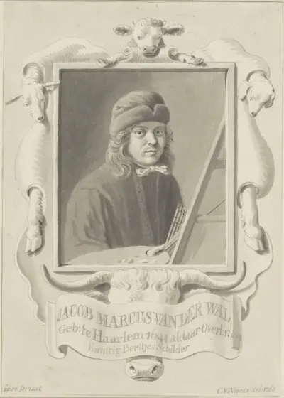 Zelfportret van de schilder Jacob Marcus van der Wal