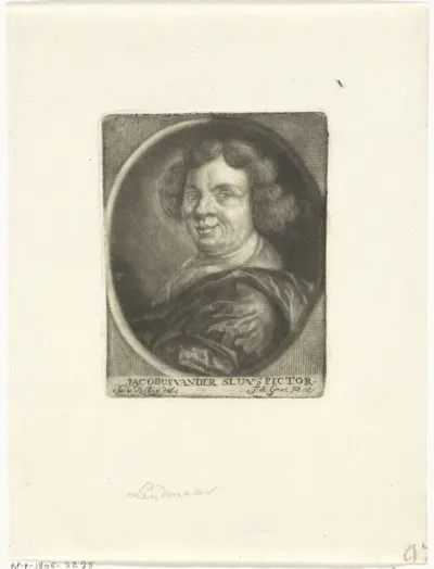 Zelfportret van de schilder Jacob van der Sluys