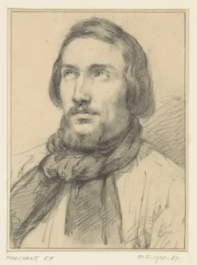 Zelfportret van Edouard François Marchant