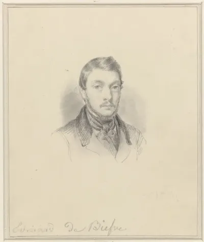 Zelfportret van Eduard de Biefve