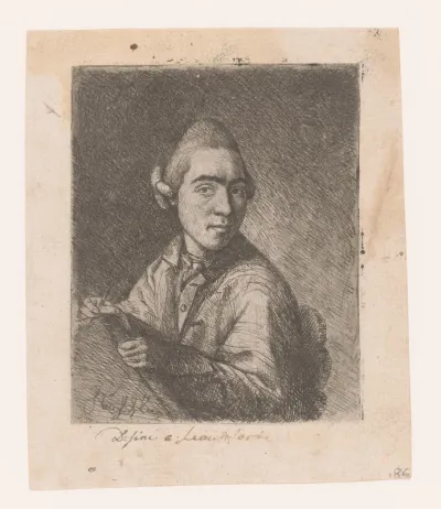 Zelfportret van een onbekende tekenaar
