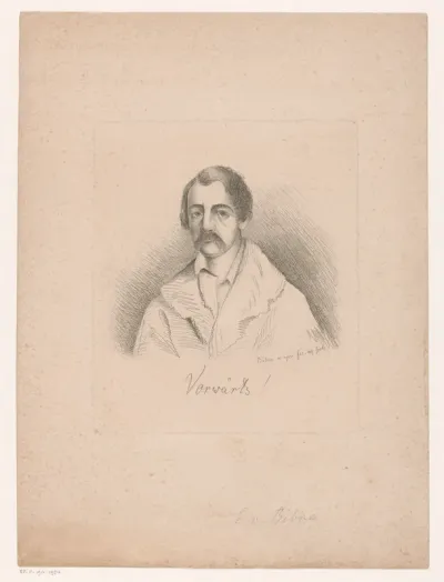 Zelfportret van Ernst Freiherr von Bibra