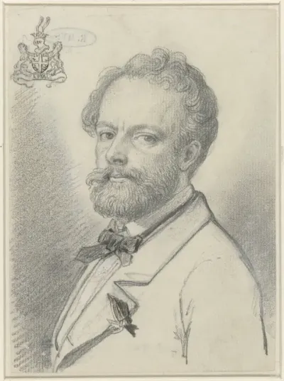 Zelfportret van Eugène van Maldeghem