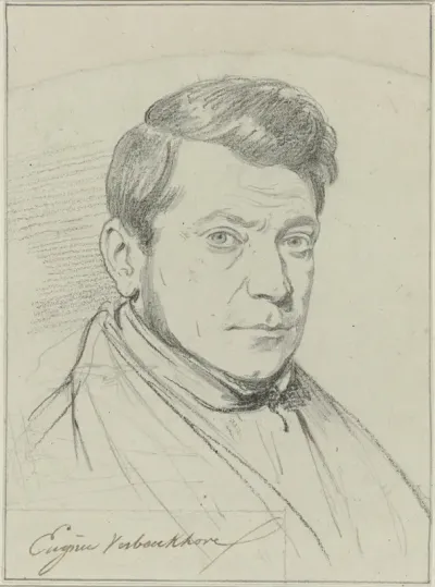 Zelfportret van Eugène Verboeckhoven