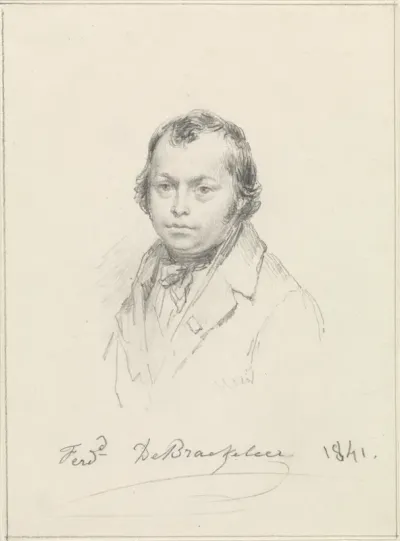 Zelfportret van Ferdinand de Braekeleer de Oude