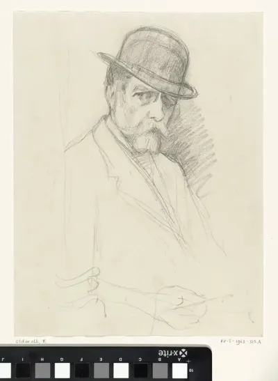Zelfportret van Ferdinand Oldewelt
