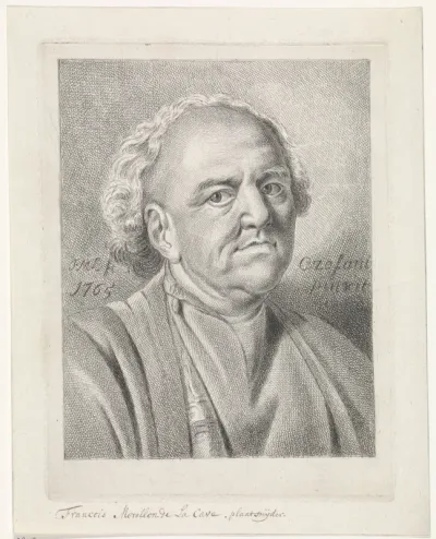 Zelfportret van François Morellon La Cave