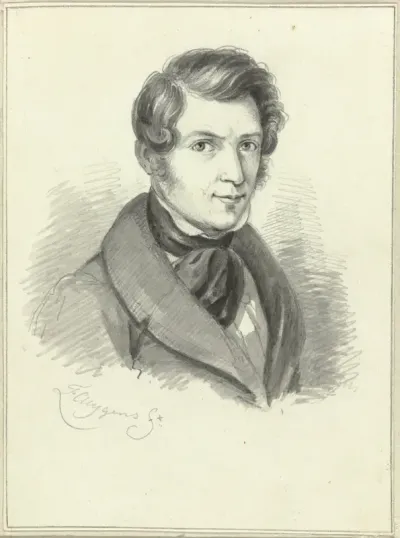 Zelfportret van Frederik Lodewijk Huygens